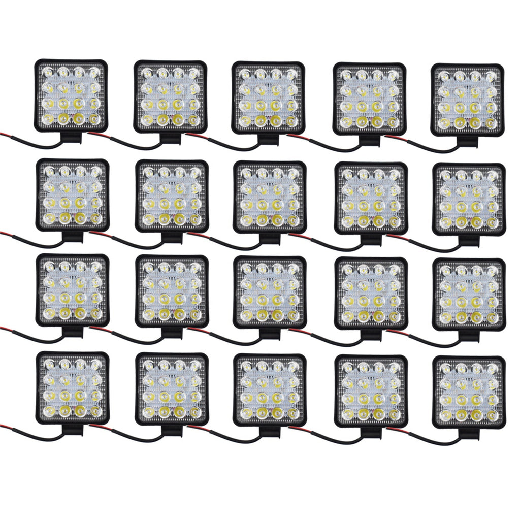 20X 12V 48W LED Work  SUV Boat Tractor /Spot Light Flood Light OffRoad Driving Lab Work Auto