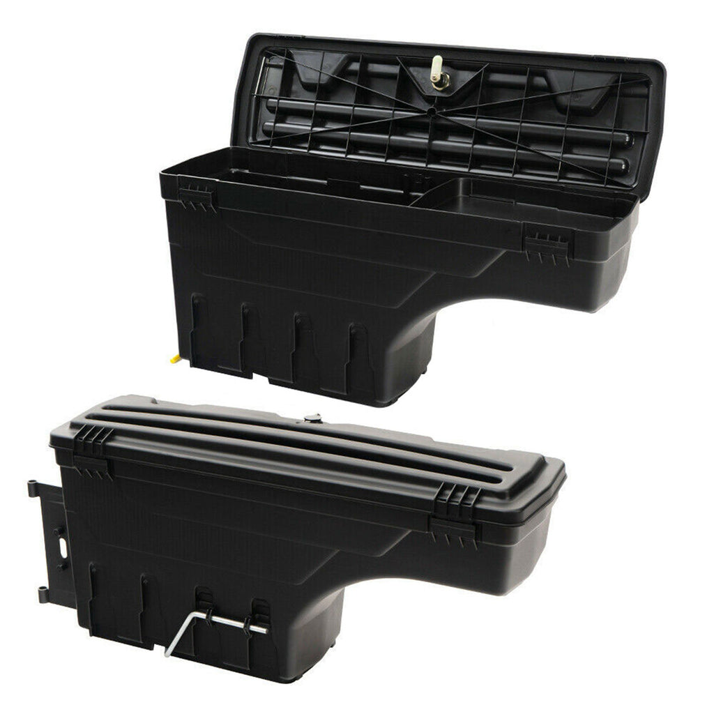 2PCS Rear Left & Right Truck Bed Storage Box Toolbox For 2007-2020 Toyota Tundra Lab Work Auto