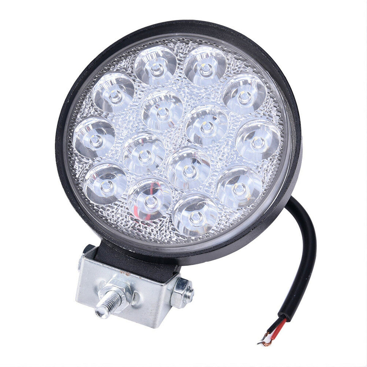 2X 4''Inch 42W Led Flood Round Work Light Offroad Truck Car SUV ATV Driving Lamp Lab Work Auto