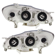 Load image into Gallery viewer, Labwork LH+RH Headlights Fit For 2003-2008 Toyota Corolla Halogen Chrome Lamps