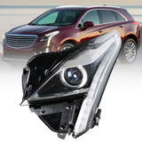 Projector Headlight Headlamp For 2017-18 Cadillac XT5 Driver Side Black Housing