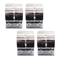 Load image into Gallery viewer, US Stainless Exhaust Band Clamp Step Clamps For Catback Muffler Downpipe 4x 2.5&quot;