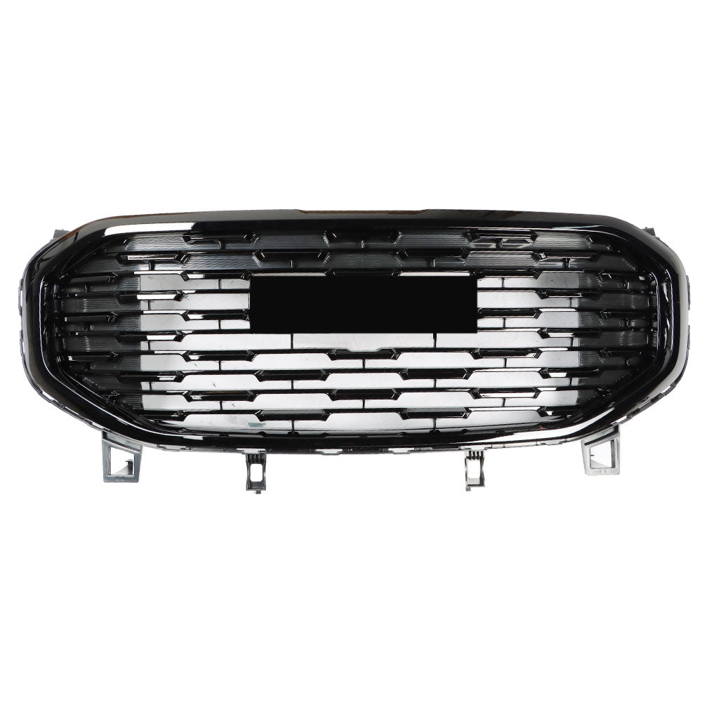 Labwork Front Upper Grille Assembly Gloss For 2018-2021 GMC Terrain Denali Style Black