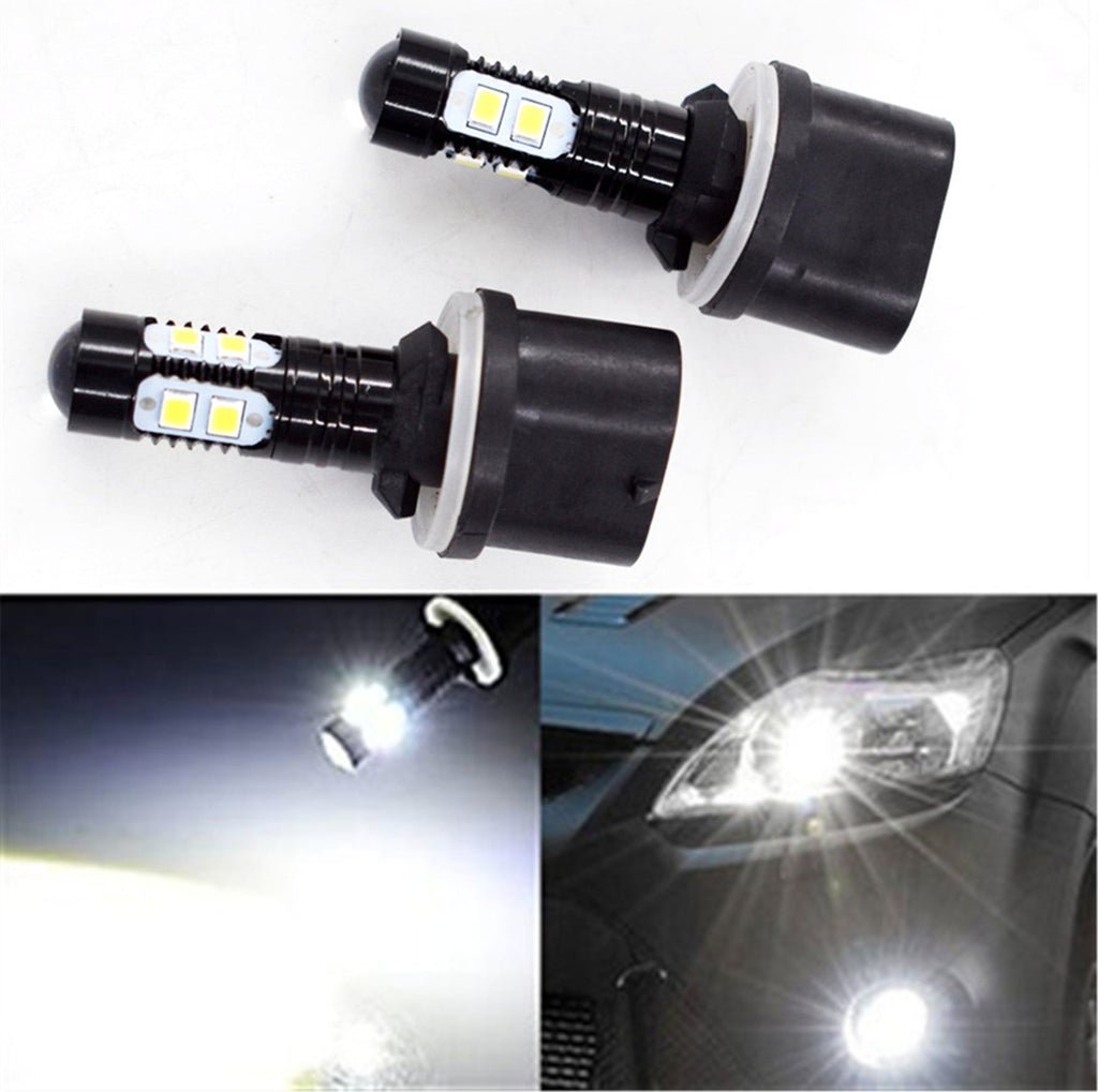 2x 880 899 50W 6000K White  High Power LED Projector Fog Lights Bulbs Lab Work Auto