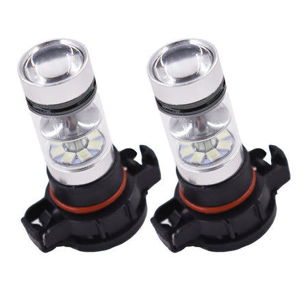 2x H16 5202 PS24WFF 8000K Ice Blue 100W  LED Fog Light Driving Bulb DRL NEW Lab Work Auto