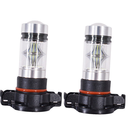 2x H16 5202 PS24WFF 8000K Ice Blue 100W  LED Fog Light Driving Bulb DRL NEW Lab Work Auto