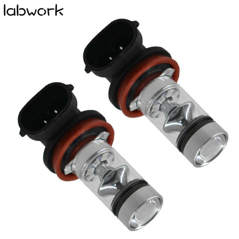 2x H8 H9 H11 H16 10000K Deep Blue Fog Light 100W LED Headlight Bulb Kit Lab Work Auto