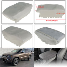 Load image into Gallery viewer, Labwork For 2011-2019 Jeep Grand Cherokee Center Console Lid Armrest Cover Gray Leather