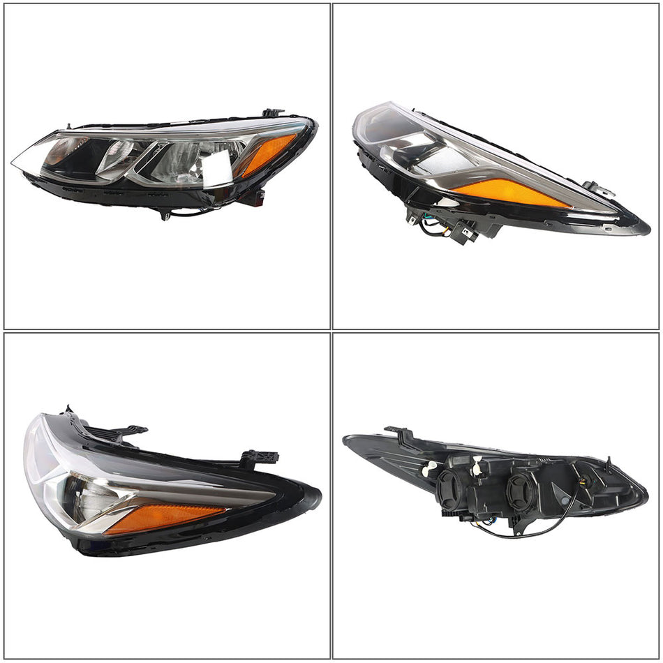 Labwork Left Side Headlight For 2016-2019 Chevrolet Cruze Halogen Chrome Housing