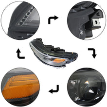 Load image into Gallery viewer, Left Side LED Headlight w/ Ballast Black Housing Fit For Jeep Cherokee 2019-2022