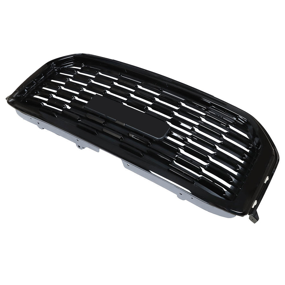 Mesh Hood Upper Grille For 2015-2020 GMC Yukon Denali SLE Sport Black Gloss