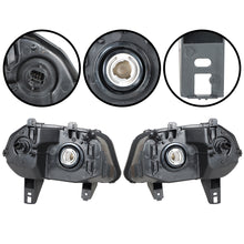 Load image into Gallery viewer, Right+Left Headlights For 2006-2011 Chevy HHR Halogen Black Housing Clear Lens