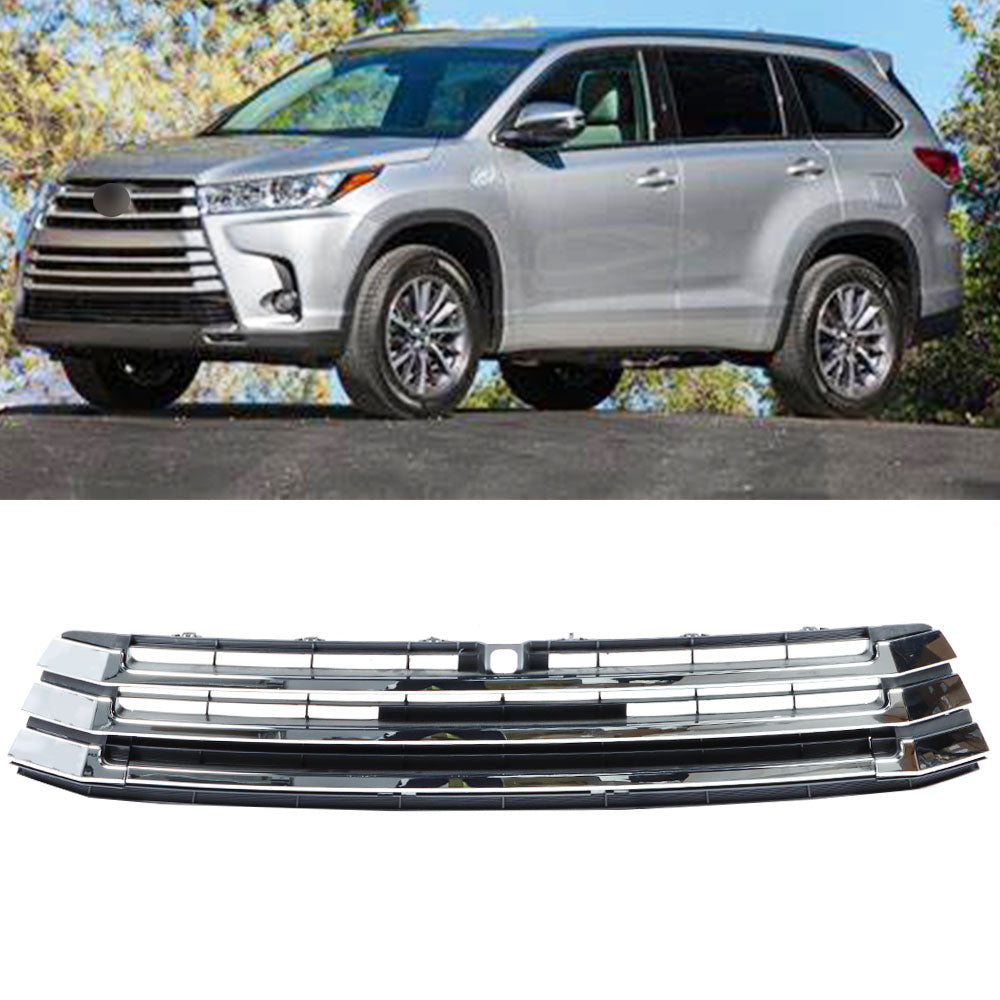 Front Bumper Lower Grille Chrome 531020E070 For 2017 2018 2019 Toyota Highlander