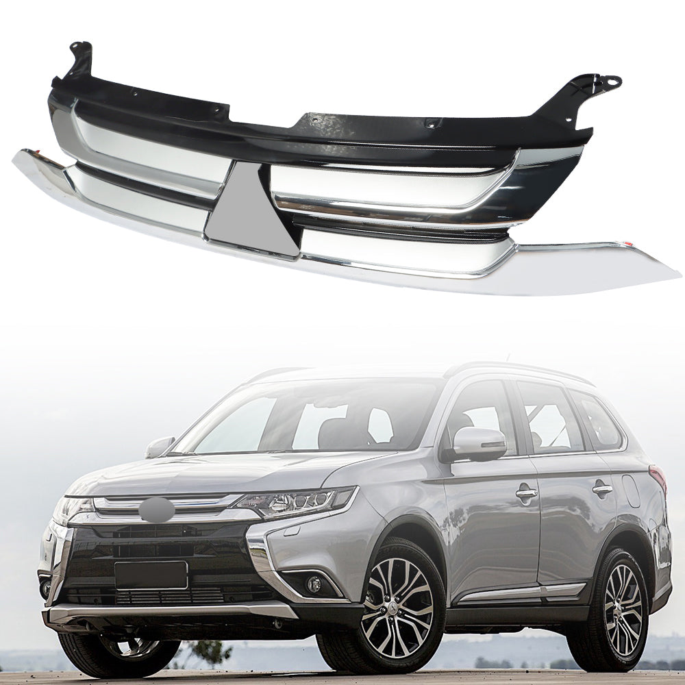 Labwork Chrome Front Bumper Grille for 2017 2018 Mitsubishi Outlander Replace MI1200264