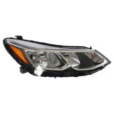 Right Headlight Fit For 2016-2019 Chevrolet Cruze Chrome Housing Halogen Type