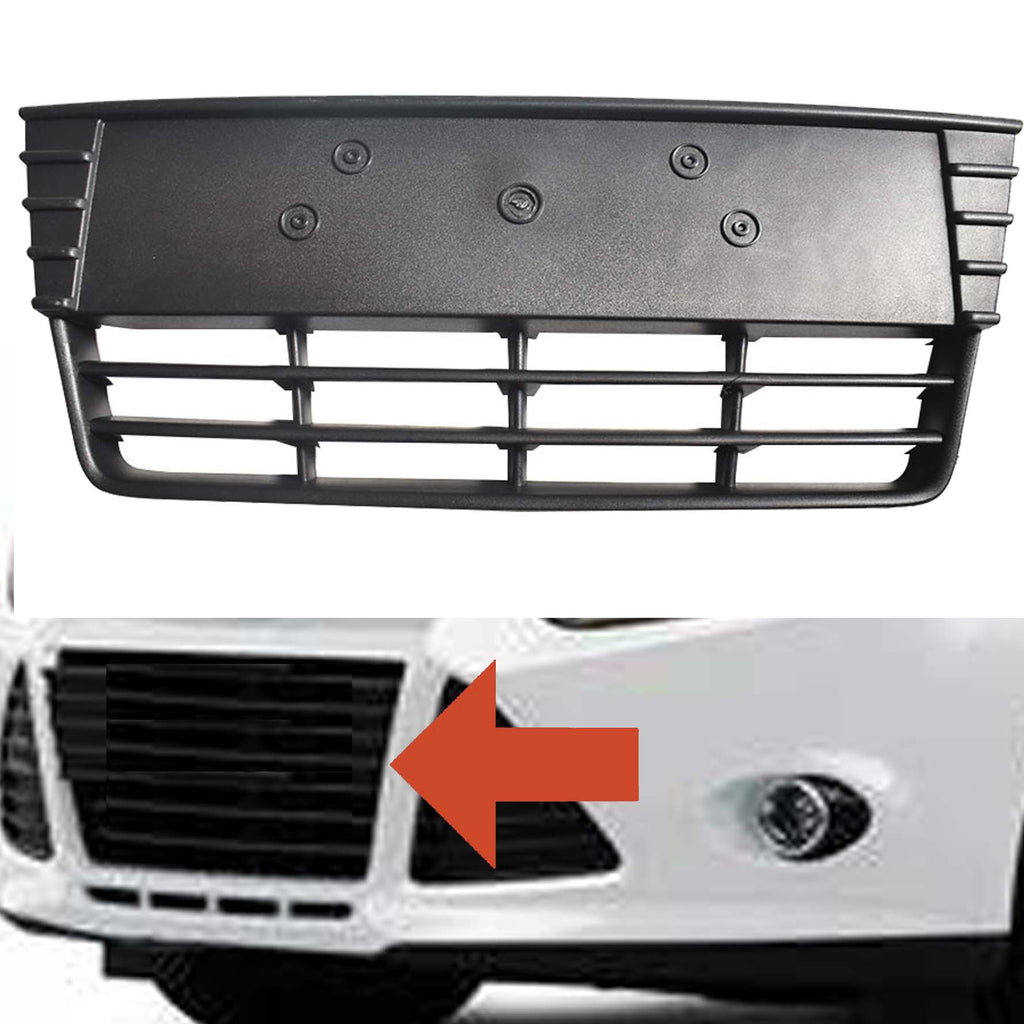 RainMan S Complete Front Bumper Grille Cover Fog Lights Assembly Replacement for 2012-2014 FORD FOCUS