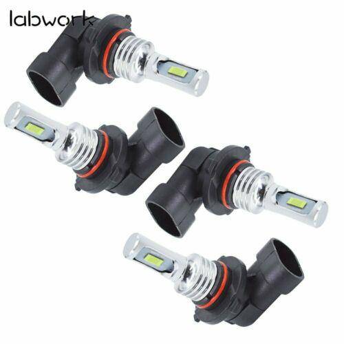 4 PSC Combo 9005 9006 LED Headlight Bulbs Kit High&Low Beam  35W 8000K Lab Work Auto