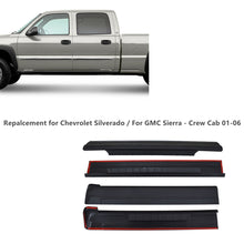 Load image into Gallery viewer, 4 X For Chevrolet Silverado / Sierra Crew Cab Rocker Panel Guard Cover Trim Lab Work Auto