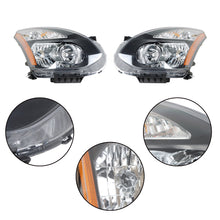 Load image into Gallery viewer, Labwork RH+LH Headlight For 08-13 Nissan Rogue/14-15 Rogue Select Black Halogen