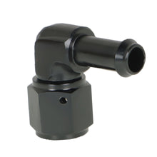 Load image into Gallery viewer, labwork 3/8 Inch 90 Degree Female Hose Barb Fuel Fittings 6AN Hose Adapter Black Anodized