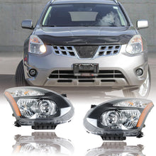 Load image into Gallery viewer, Labwork RH+LH Headlight For 08-13 Nissan Rogue/14-15 Rogue Select Black Halogen