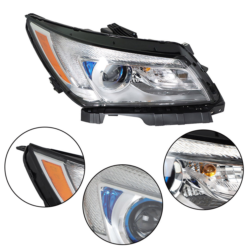 Front Headlight Assembly Clear W/LED DRL For 2014-2016 Buick LaCrosse Right Side