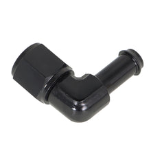 Load image into Gallery viewer, labwork 3/8 Inch 90 Degree Female Hose Barb Fuel Fittings 6AN Hose Adapter Black Anodized