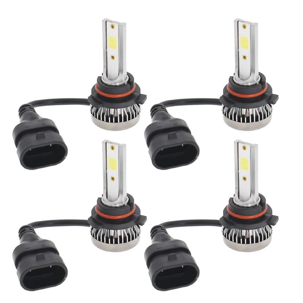 4x 9005+9006 3200W 520000LM Combo LED Headlight High/Low Beam 6000K White Lab Work Auto