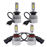 4x Kit High Low Beam Total 3400W 510000LM 6500K  Combo H11 H7 LED Headlight Bulb