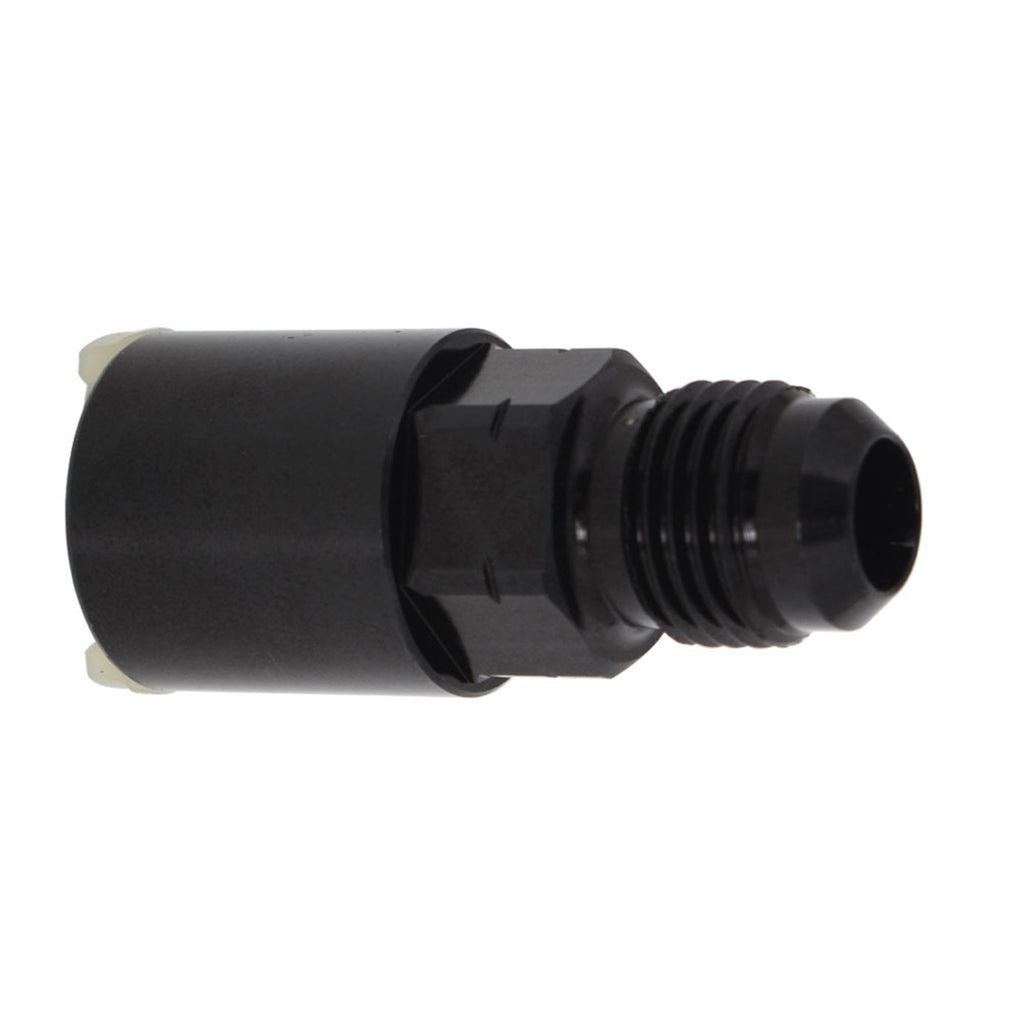 -6AN AN6 Fuel Adapter Fitting to 3/8 Quick Connect LS W/ Clip Female Black GM Lab Work Auto