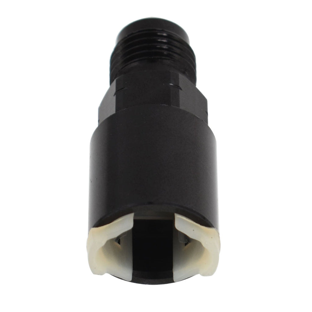 -6AN AN6 Fuel Adapter Fitting to 3/8 Quick Connect LS W/ Clip Female Black GM Lab Work Auto