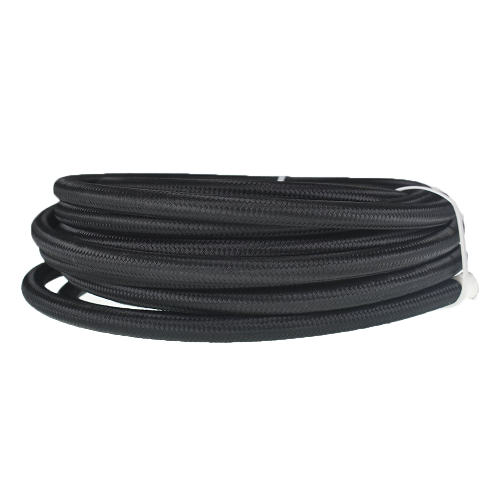 6AN Fuel Line Hose Kit Black Nylon PTFE (Teflon) 20 Feet Gas Ethanol E85 Oil Line Hose with 10PCS Swivel Fuel Hose Fitting Adapter Kit Lab Work Auto