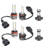 6x 6000K Mini LED Headlight + Fog Light Bulbs For Chevy Suburban Tahoe 2007-14