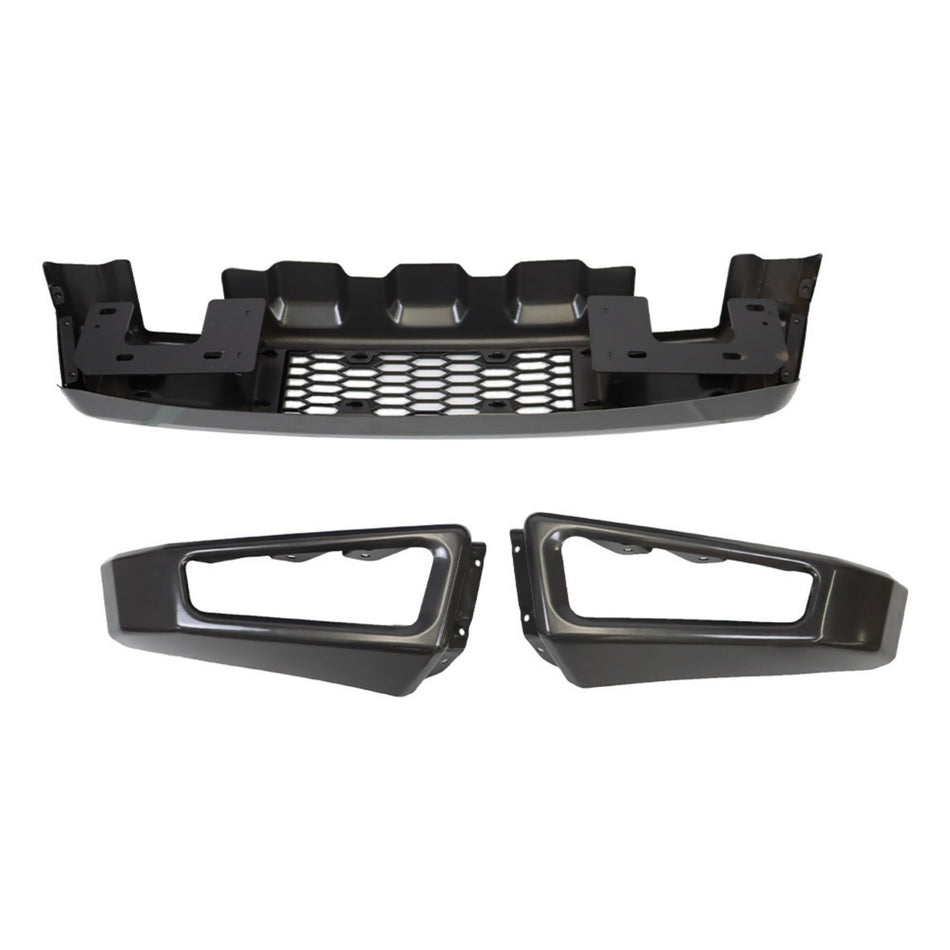 labwork Painted Grey Steel Front Bumper Replacement for 2009-2014 F150 Conversion Raptor Style