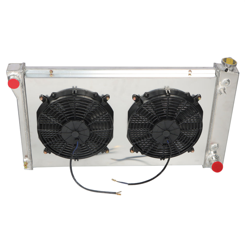 labwork 3 Row Radiator with Shroud Fan Replacement for 1967-1972 Chevy GMC C/K 10 20 30 Series Pickup Truck