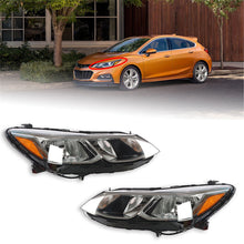 Load image into Gallery viewer, Right&amp;Left Headlights For 2016-2018 Chevrolet Cruze Chrome Headlamp Halogen Type