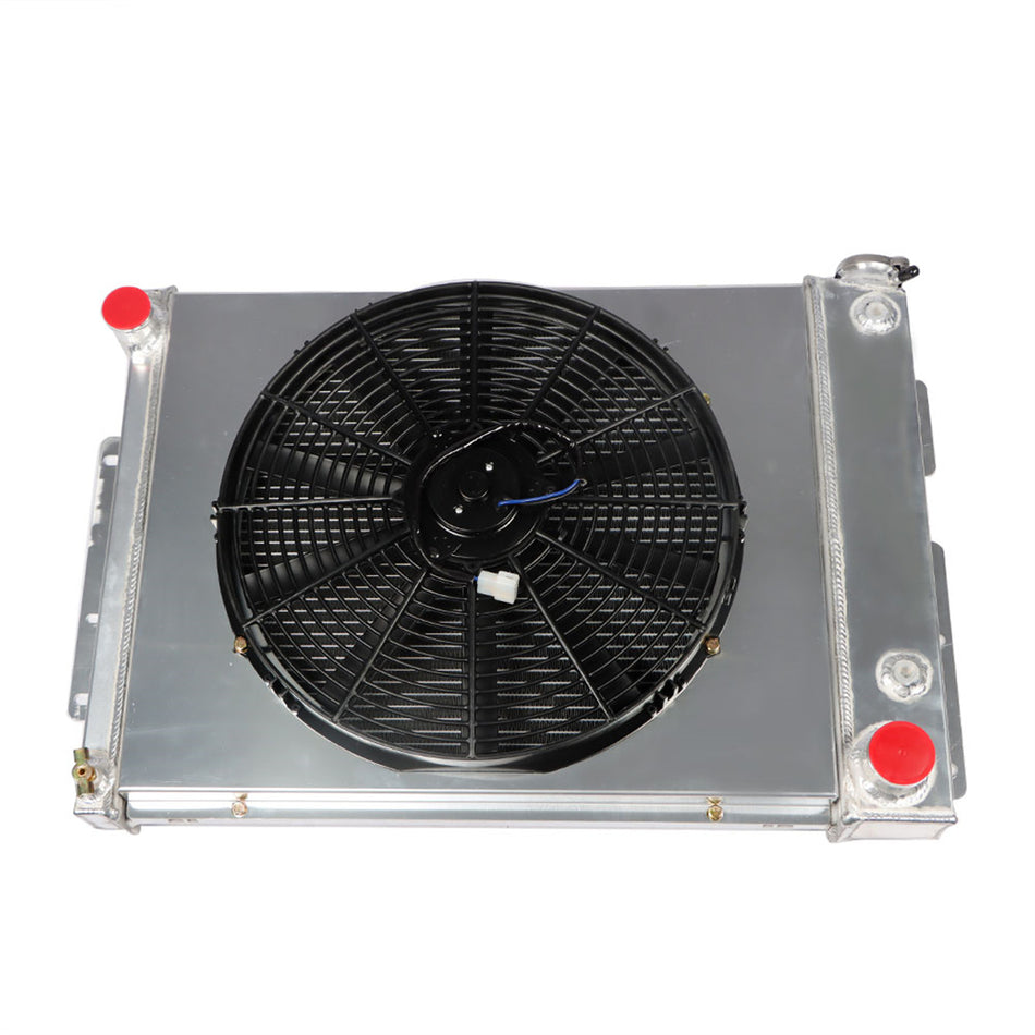 labwork Aluminum Core Radiator & fan Shroud Replacement for 1967-1969 Camaro firebird V8