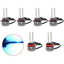 Load image into Gallery viewer, 9005+9006+H11 Combo COB LED Headlight Fog Lamp Bulb ICE BLUE 8000K Hi/ Lo Beam Lab Work Auto