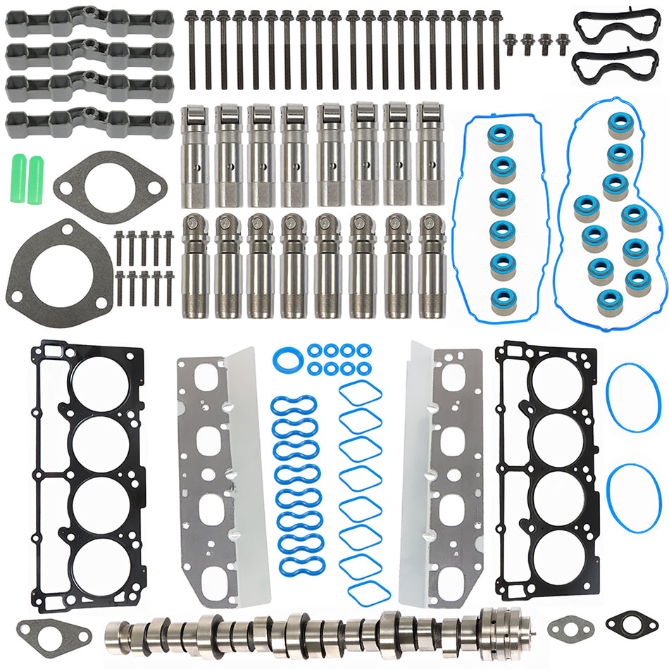 labwork Engine Camshaft MDS Lifters Gaskets Kit for Ram 1500 5.7L V8 2011-2016 Pickup 5038785AB 53021727AC 53021726AD