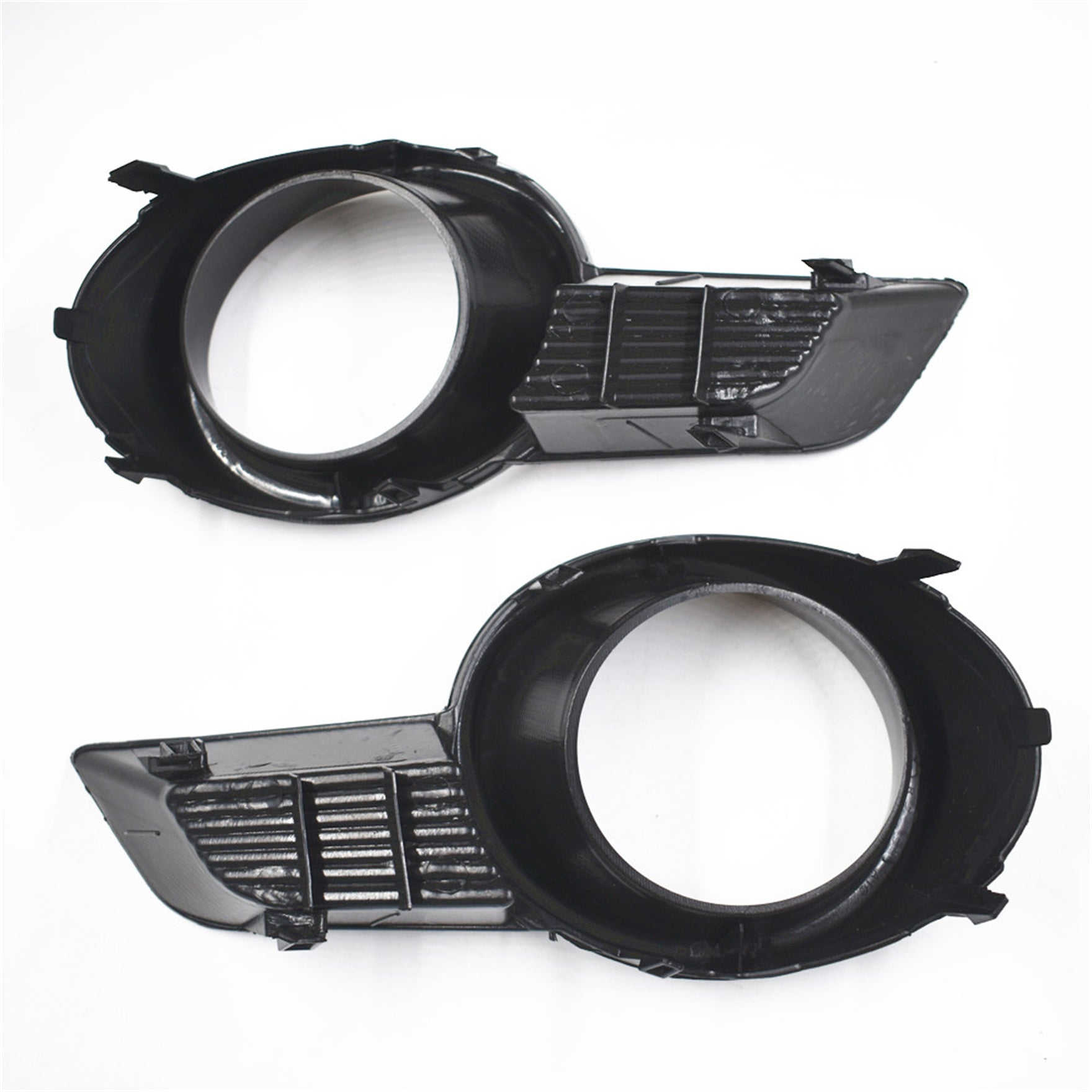 A Pair Front Bumper Fog Light Grille Cover Trim For 08-10 Toyota Highlander Lab Work Auto