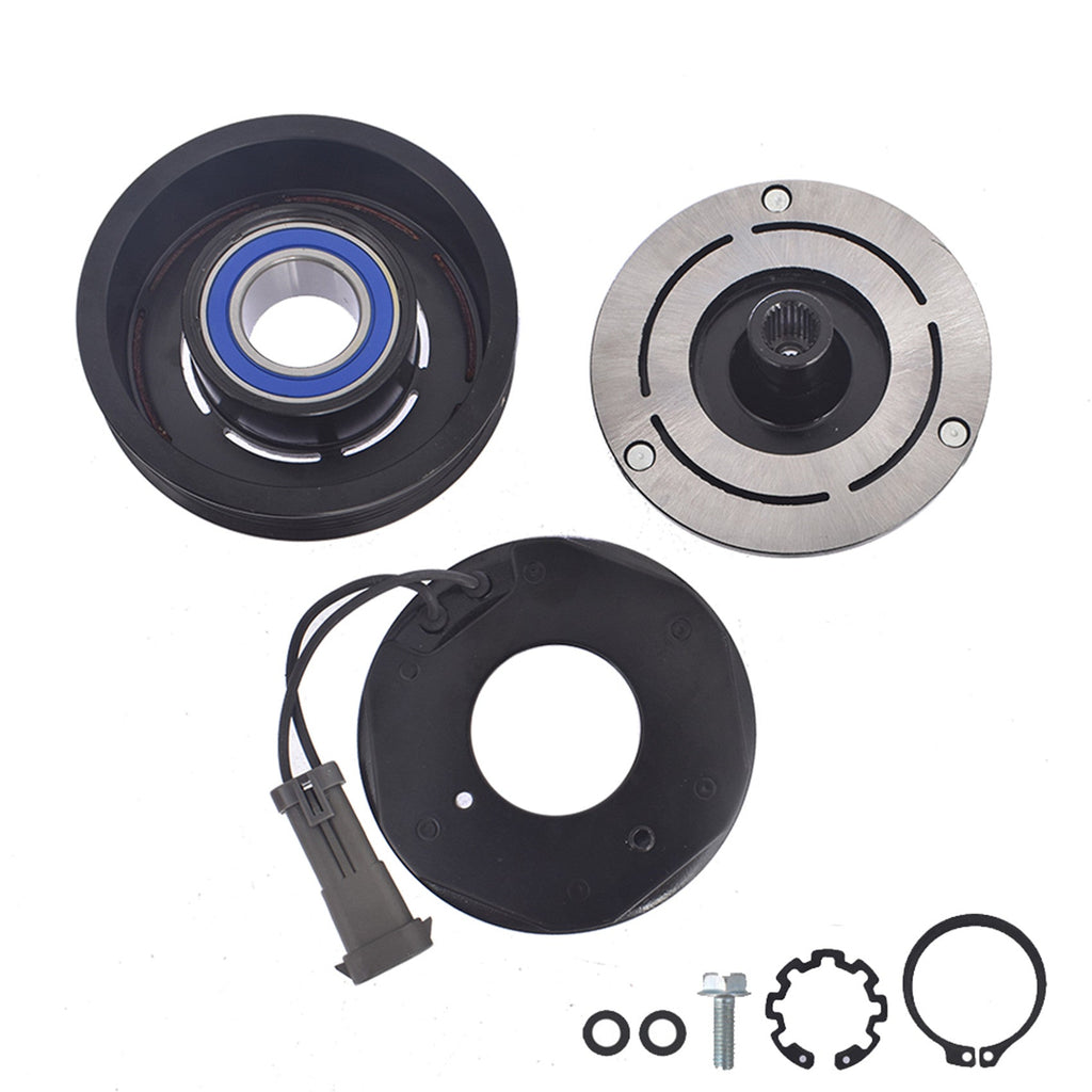 AC Compressor Clutch Kit Coil Pulley For 00 -13 Chevrolet Silverado 1500 4.8L Lab Work Auto