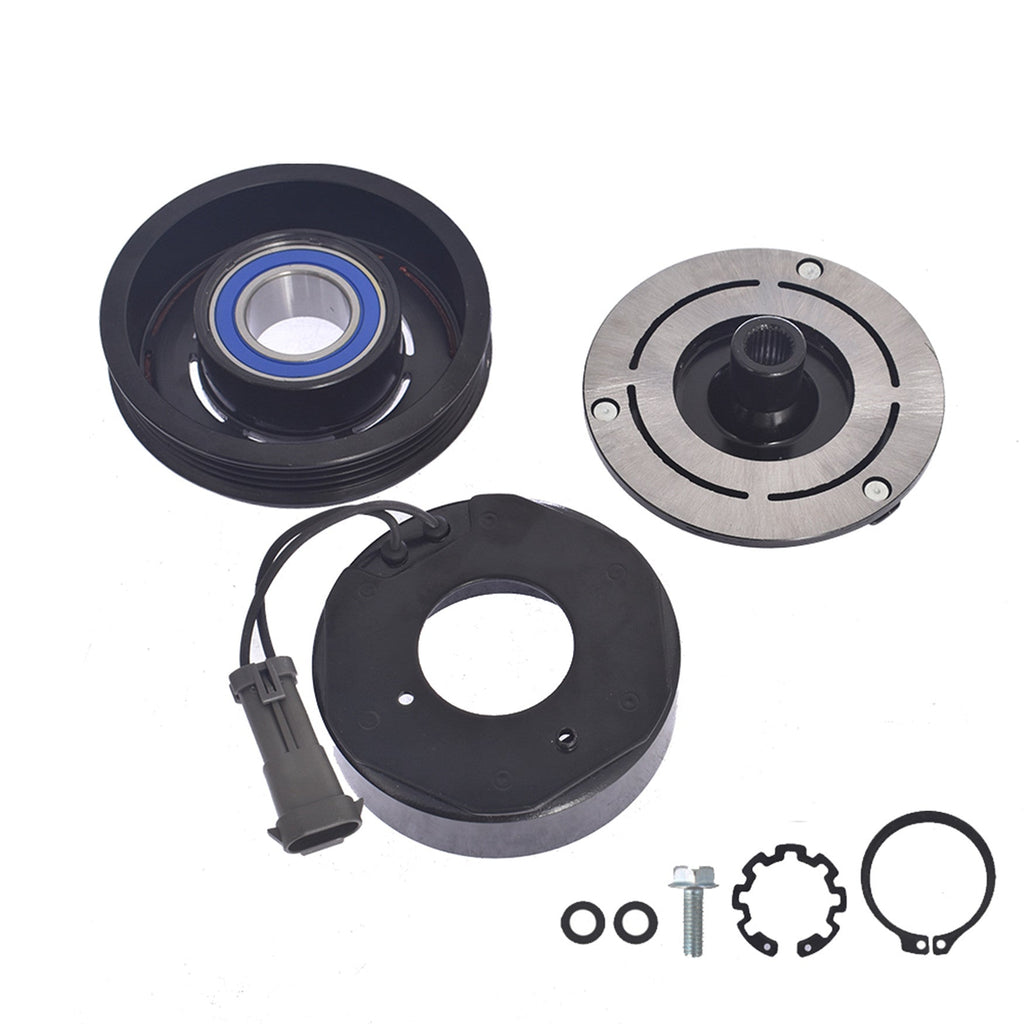 AC Compressor Clutch Kit Coil Pulley For 00 -13 Chevrolet Silverado 1500 4.8L Lab Work Auto