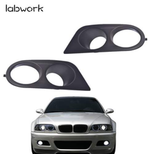 Load image into Gallery viewer, Black ABS Fog Lamp Light Bezel Ham Style Bumper Cover for 01-06 BMW E46 M3 Lab Work Auto