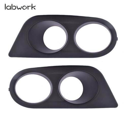 Black ABS Fog Lamp Light Bezel Ham Style Bumper Cover for 01-06 BMW E46 M3 Lab Work Auto