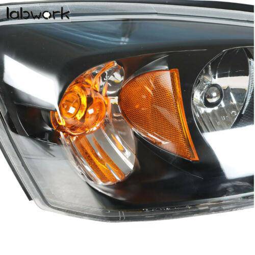 Black Housing Headlights For 2004-2008 Chevy Malibu Halogen Headlamps Right&Left Lab Work Auto