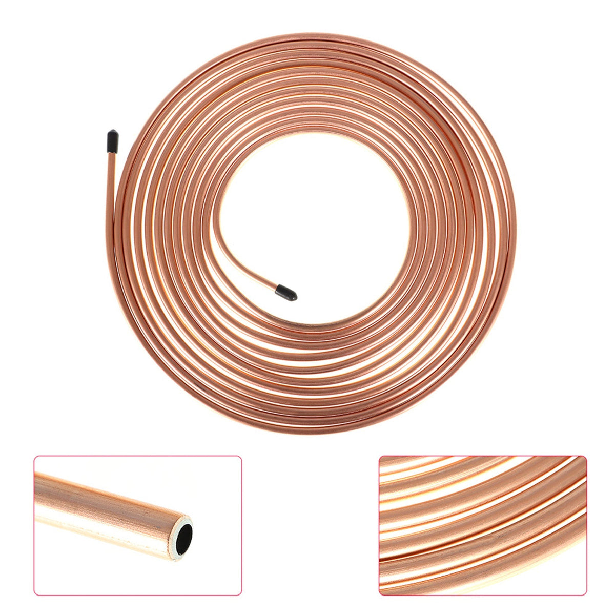 Brake Line Tubing Kit Copper coated 25 ft 1/4" Not include 16 Fittings Lab Work Auto 