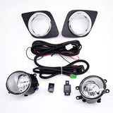 Bumper Chrome Fog Lights W/bulb+harness+switch For 2009-2012 Toyota Rav4