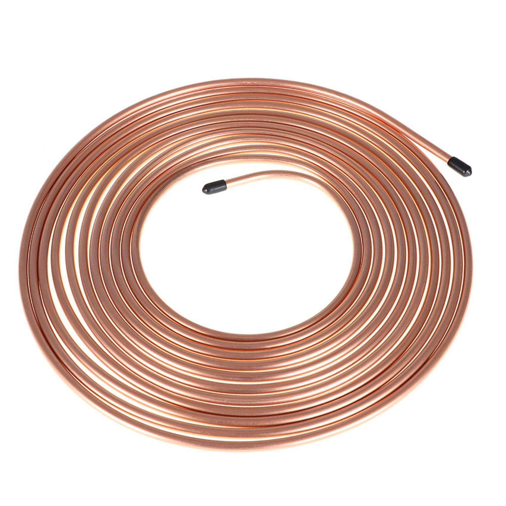 Copper Nickel Brake Line Tubing Kit 1/4 OD 25 Ft Coil Roll & 16 Fittings Lab Work Auto