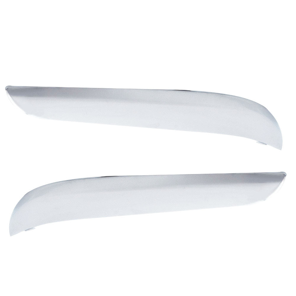 FOR 2011-2014 CHRYSLER 300 FRONT BUMPER MOLDING CHROME TRIM SET=LH & RH