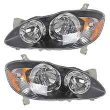 Load image into Gallery viewer, Headlamps Set For 2003 2004-2008 Toyota Corolla Headlights Housing Black Pair